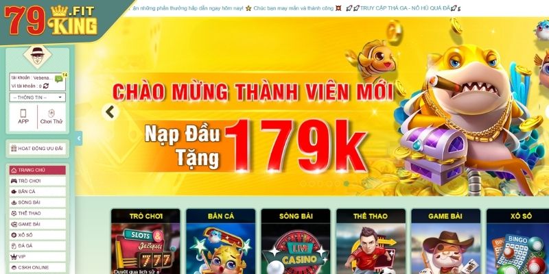 Khuyến Mãi 79KING - Ưu Đãi Hấp Dẫn Không Thể Bỏ Qua 2 Chào đón tân thủ với ưu đãi nạp đầu 179K