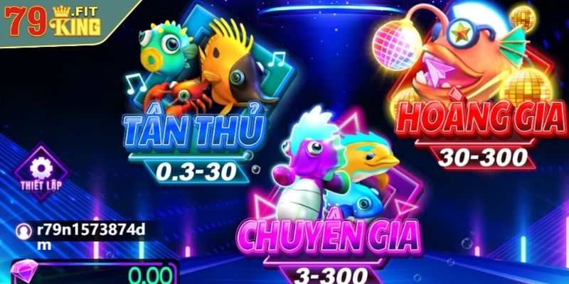 Trải Nghiệm Game Săn Thưởng Lớn Trong Bắn Cá Disco 79KING 3 Mức cược linh hoạt