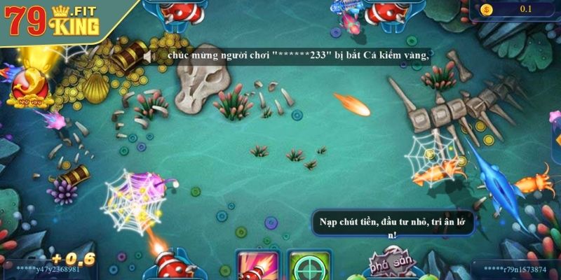 Ông Trùm Bắn Cá 79KING Săn Boss Khủng Rinh Quà Khổng Lồ 4 Tập trung bắn vào rìa màn hình