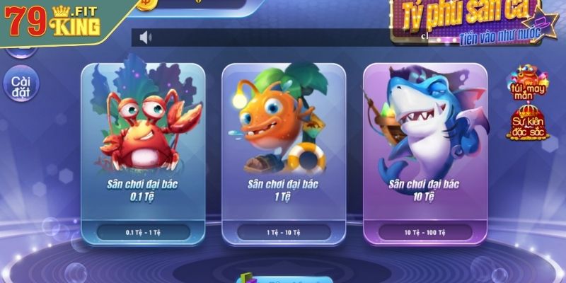 Ông Trùm Bắn Cá 79KING Săn Boss Khủng Rinh Quà Khổng Lồ 3 Tính năng hỗ trợ hiện đại